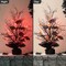 Set of 2 21"H Lighted Halloween Candy Corn Berries Table Tree